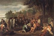 Benjamin West Penn-s Treaty with the Indians France oil painting artist